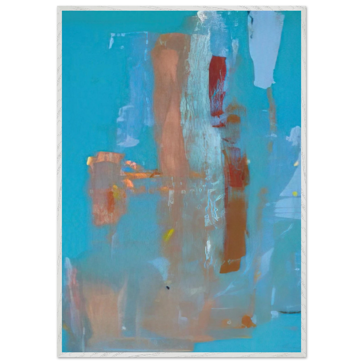 Helen Frankenthaler - In on Blue - 1976 Wall art - 60x90 cm / 24x36 inches - Fine Art Poster-canvas - -