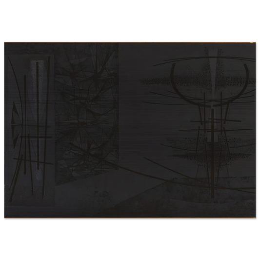 Stillness - 1956 - Jimmy Ernst Brushed Aluminum Print - 70x100 cm / 28x40 inches | Jimmy Ernst Aluminum Print | Jimmy Ernst Prints