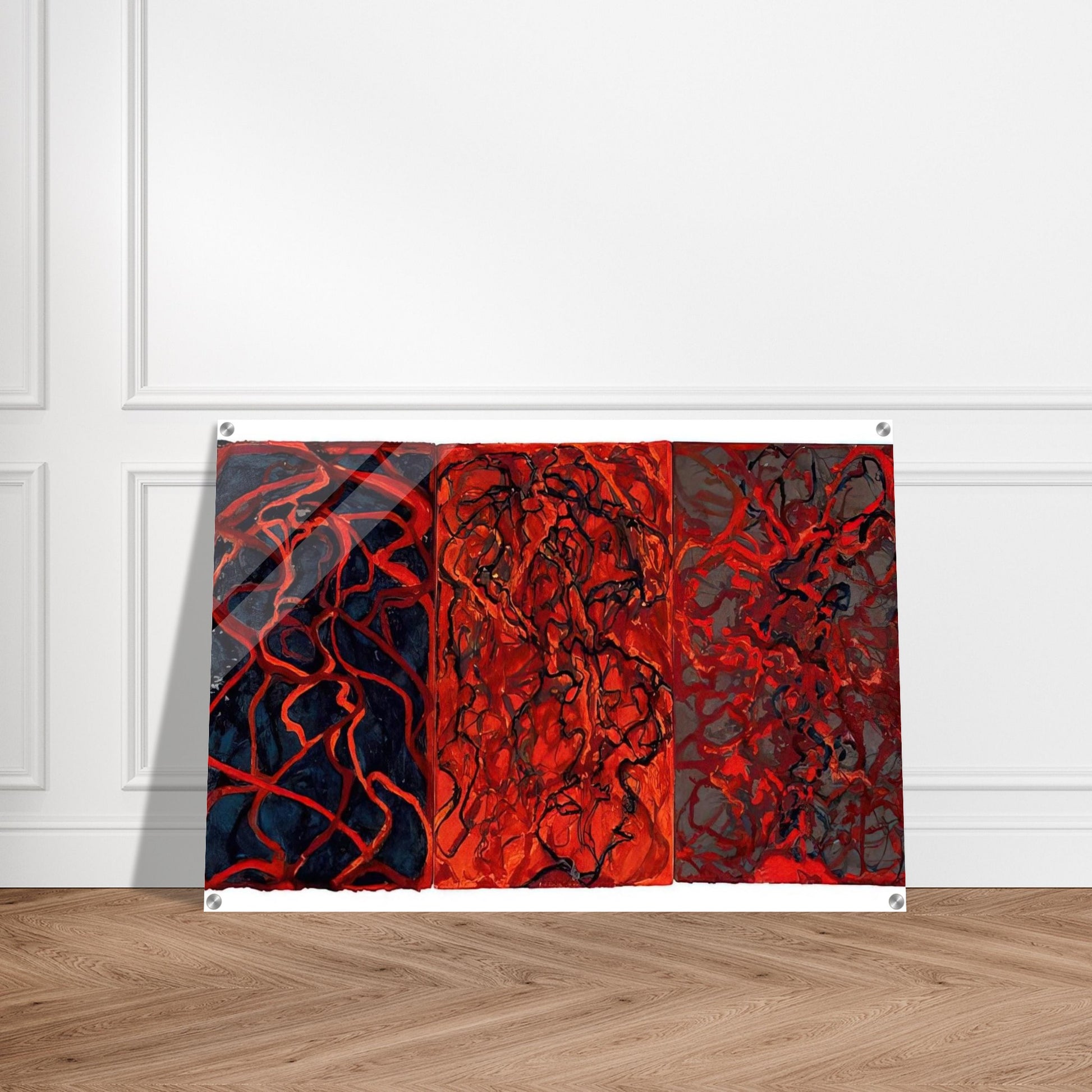 Nevisian Triptych - 2008 - Brice Marden Acrylic Print - 70x100 cm / 28x40″ inches