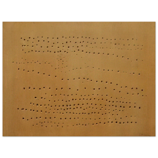 Lucio Fontana - Concept Spatiale - 1950  75x100 cm / 30x40inches Fine Art Poster
