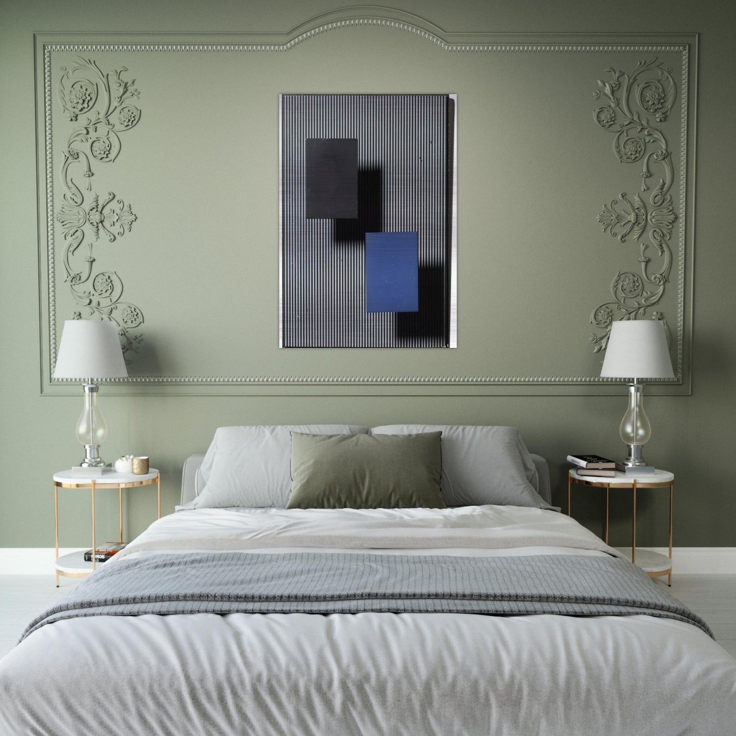 DOS CUADRITOS - Jesus Rafael Soto Brushed Aluminum Print - 70x100 cm / 28x40 inches | Jesus Rafael Soto Aluminum Print | Jesus Rafael Soto Prints