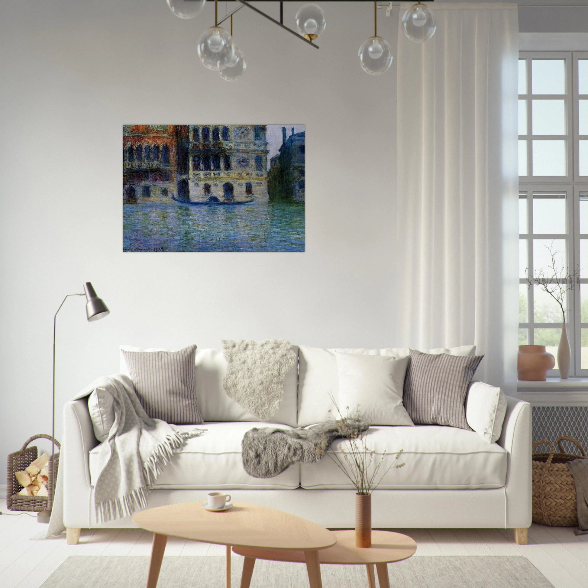 Palazzo Dario - claude monet Brushed Aluminum Print - 70x100 cm / 28x40 inches | claude monet Aluminum Print | claude monet Prints