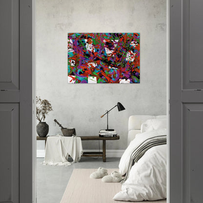 Untitled  SFP94-23  SF94-036  - Sam Francis Brushed Aluminum Print - 70x100 cm / 28x40 inches | Sam Francis Aluminum Print | Sam Francis Prints