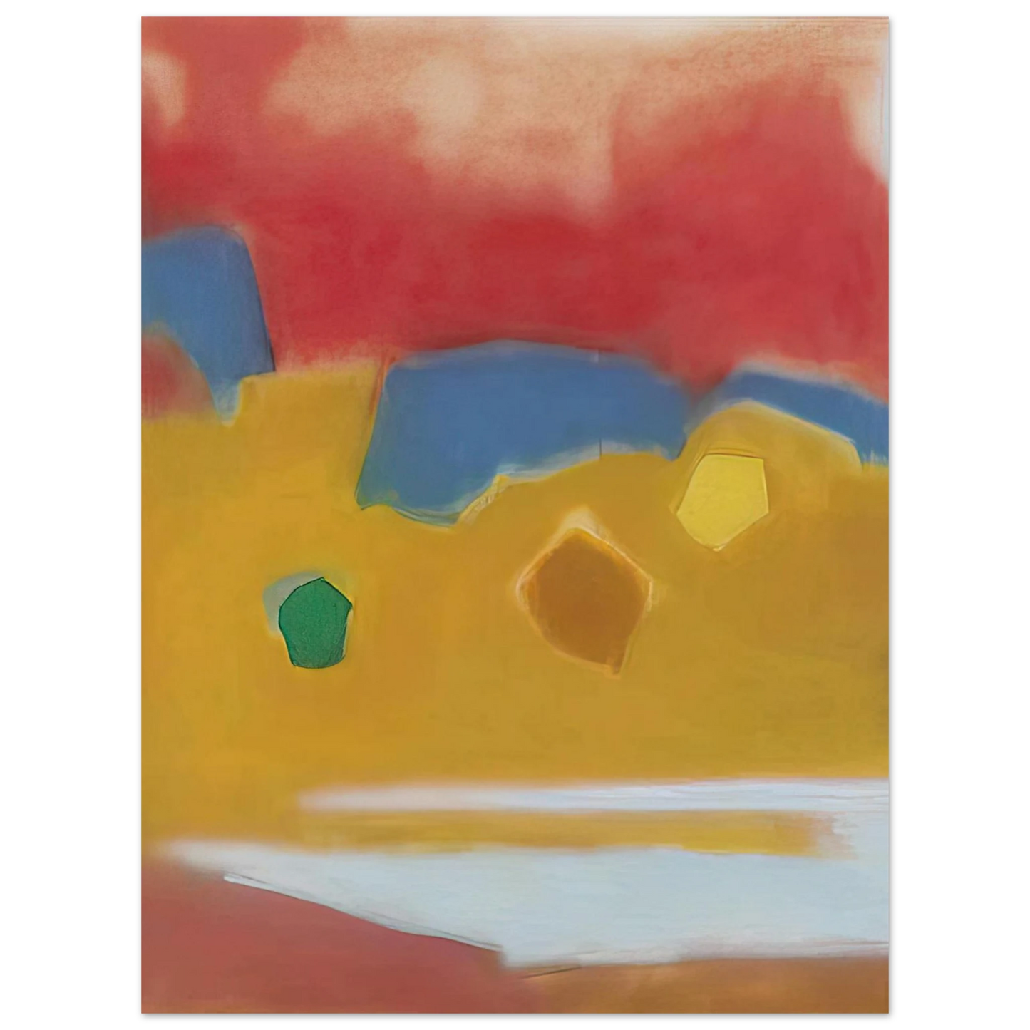 Esteban Vicente - ZARZUELA 1982  75x100 cm / 30x40inches Fine Art Poster