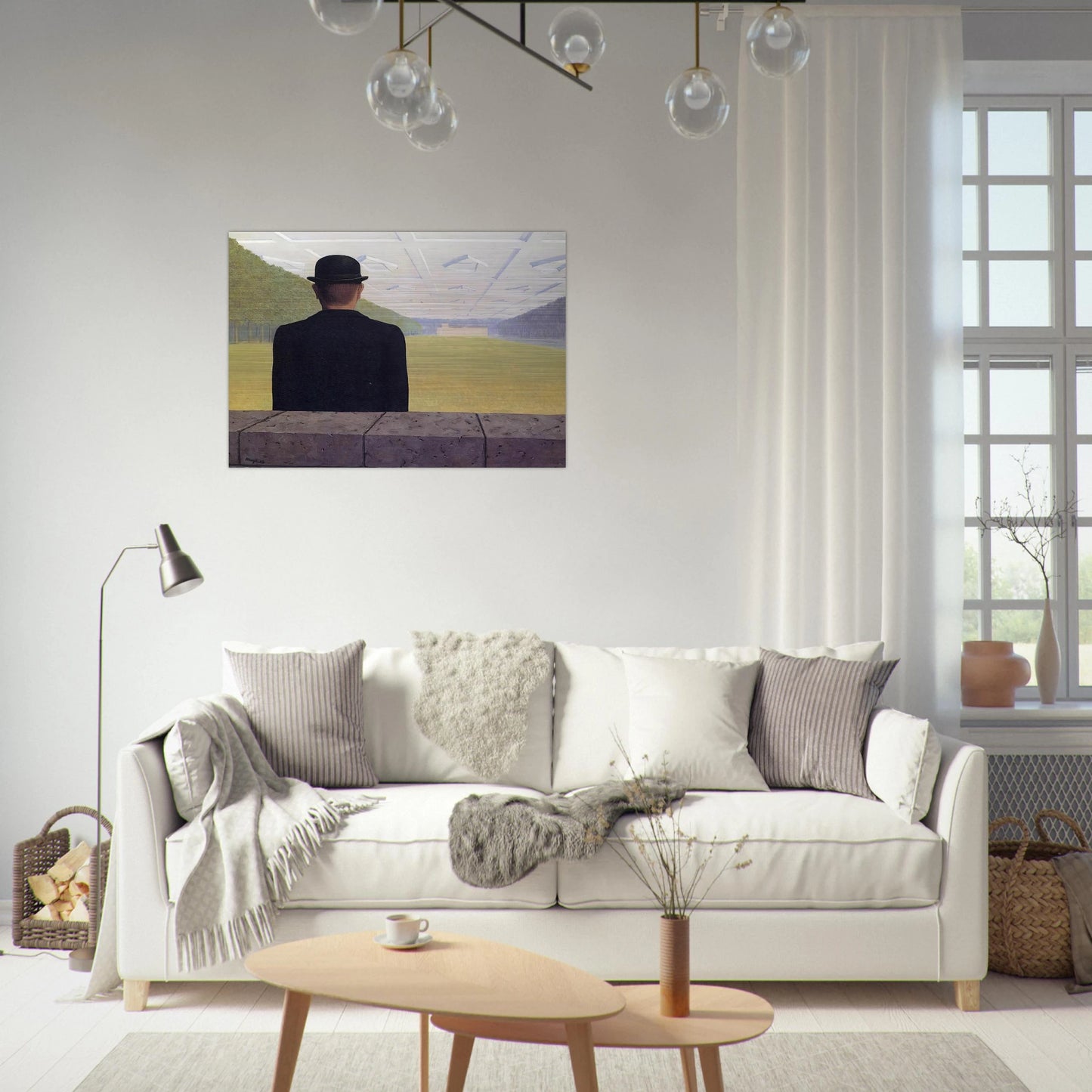THE GREAT CENTURY 1954 - Rene Magritte Brushed Aluminum Print - 70x100 cm / 28x40 inches | Rene Magritte Aluminum Print | Rene Magritte Prints