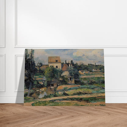 Moulin de la Couleuvre at Pontoise - Paul Cézanne Brushed Aluminum Print - 70x100 cm / 28x40 inches | Paul Cézanne Aluminum Print | Paul Cézanne Prints