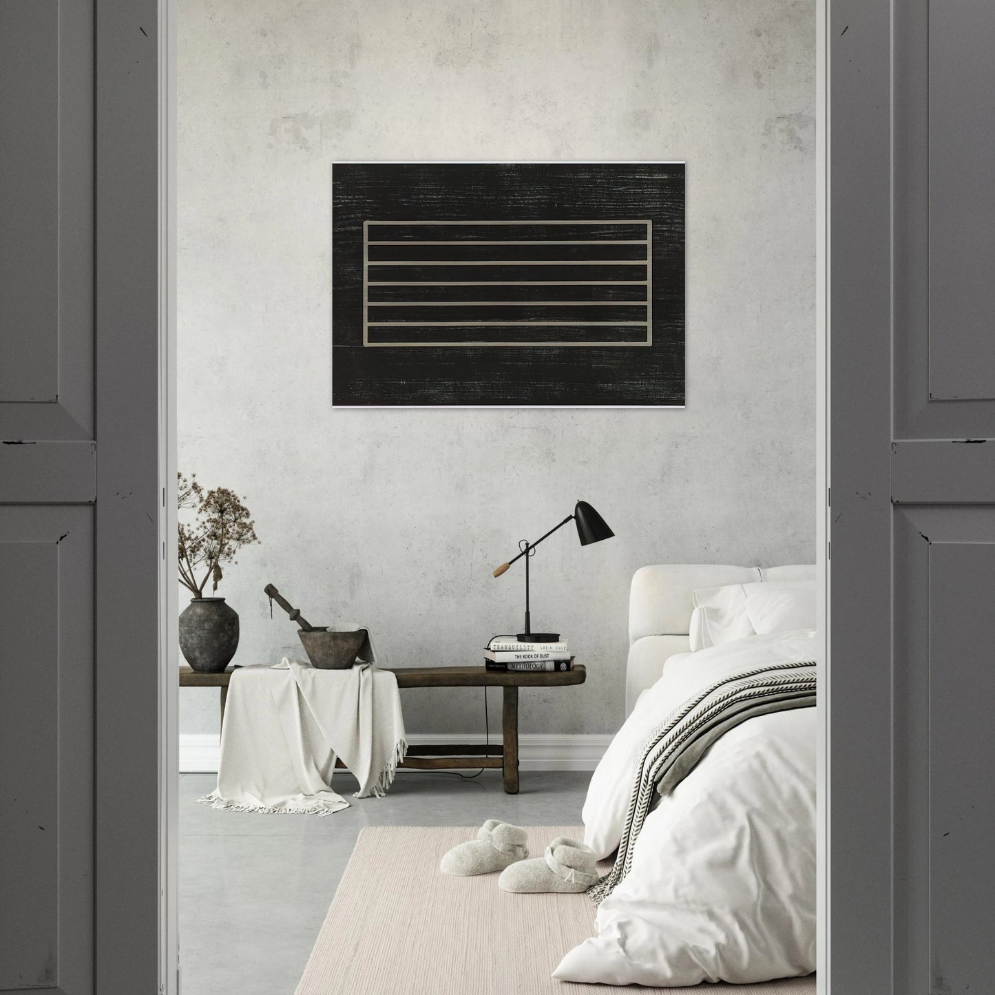 Untitled - Minimalism - Donald Judd Brushed Aluminum Print - 70x100 cm / 28x40 inches | Donald Judd Aluminum Print | Donald Judd Prints