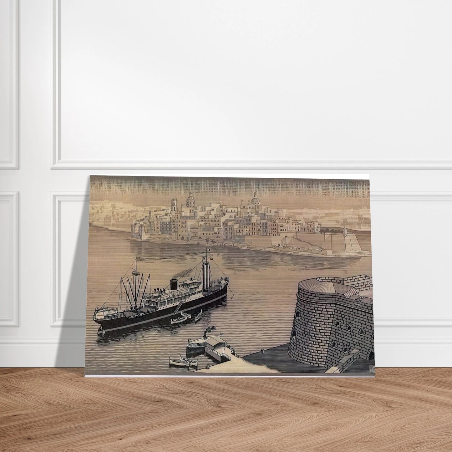 SENGELA MALTA - MC Escher Brushed Aluminum Print - 70x100 cm / 28x40 inches | MC Escher Aluminum Print | MC Escher Prints