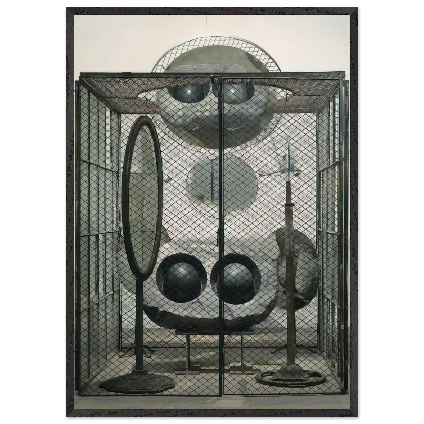 CELL EYES AND MIRRORS 1993 - Louise Bourgeois 70x100 cm / 28x40 inches Framed Art Print – Black Wooden Frame