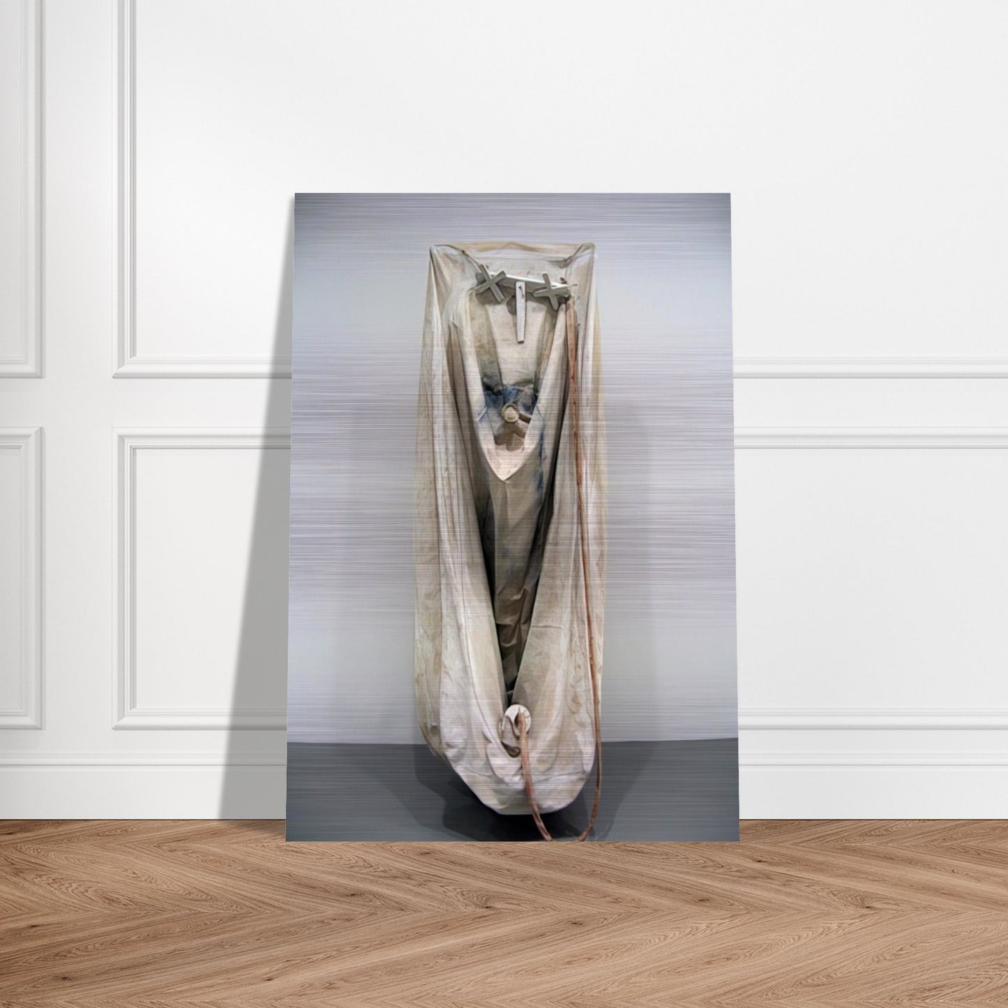 SOFT BATHTUB MODEL GHOST VERSION 1966 - Claes Oldenburg Brushed Aluminum Print - 70x100 cm / 28x40 inches | Claes Oldenburg Aluminum Print | Claes Oldenburg Prints
