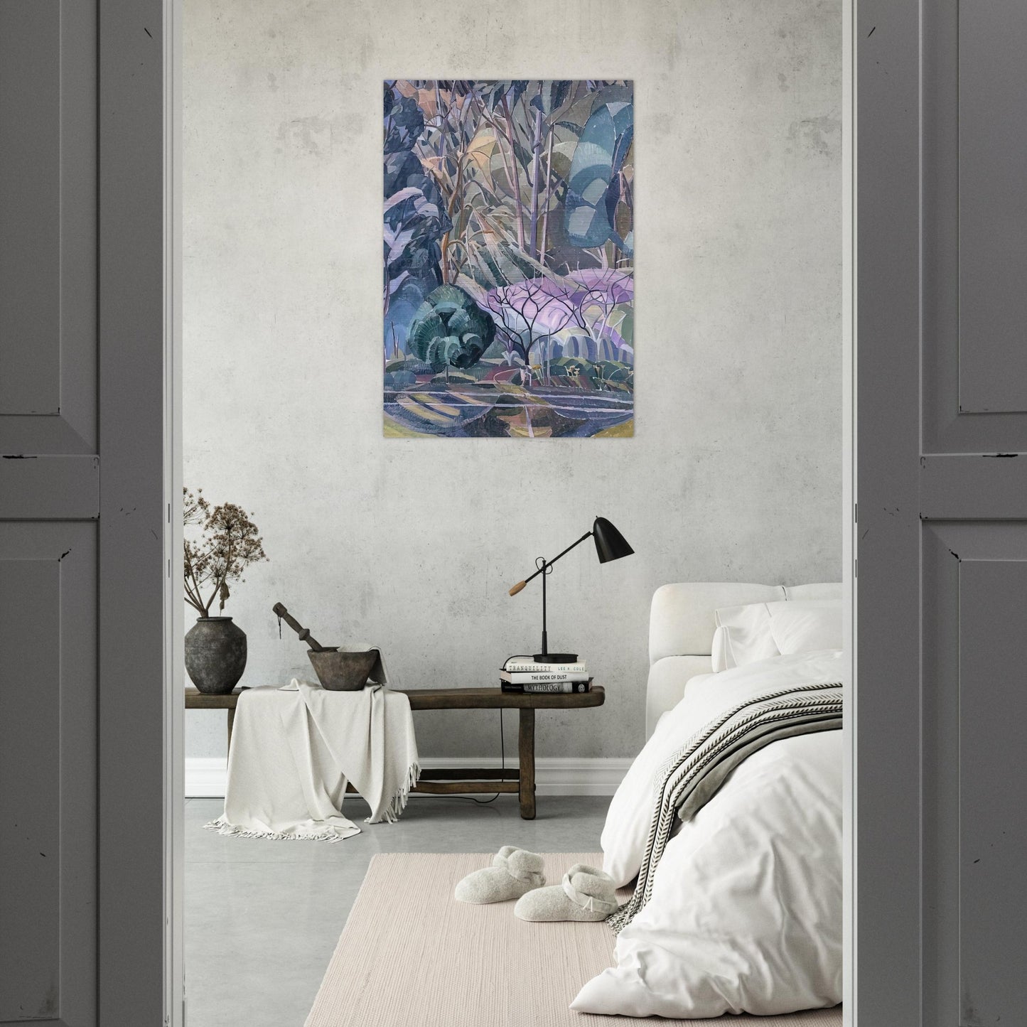 Trees - 1927 - Grace Cossington Smith Brushed Aluminum Print - 70x100 cm / 28x40 inches | Grace Cossington Smith Aluminum Print | Grace Cossington Smith Prints