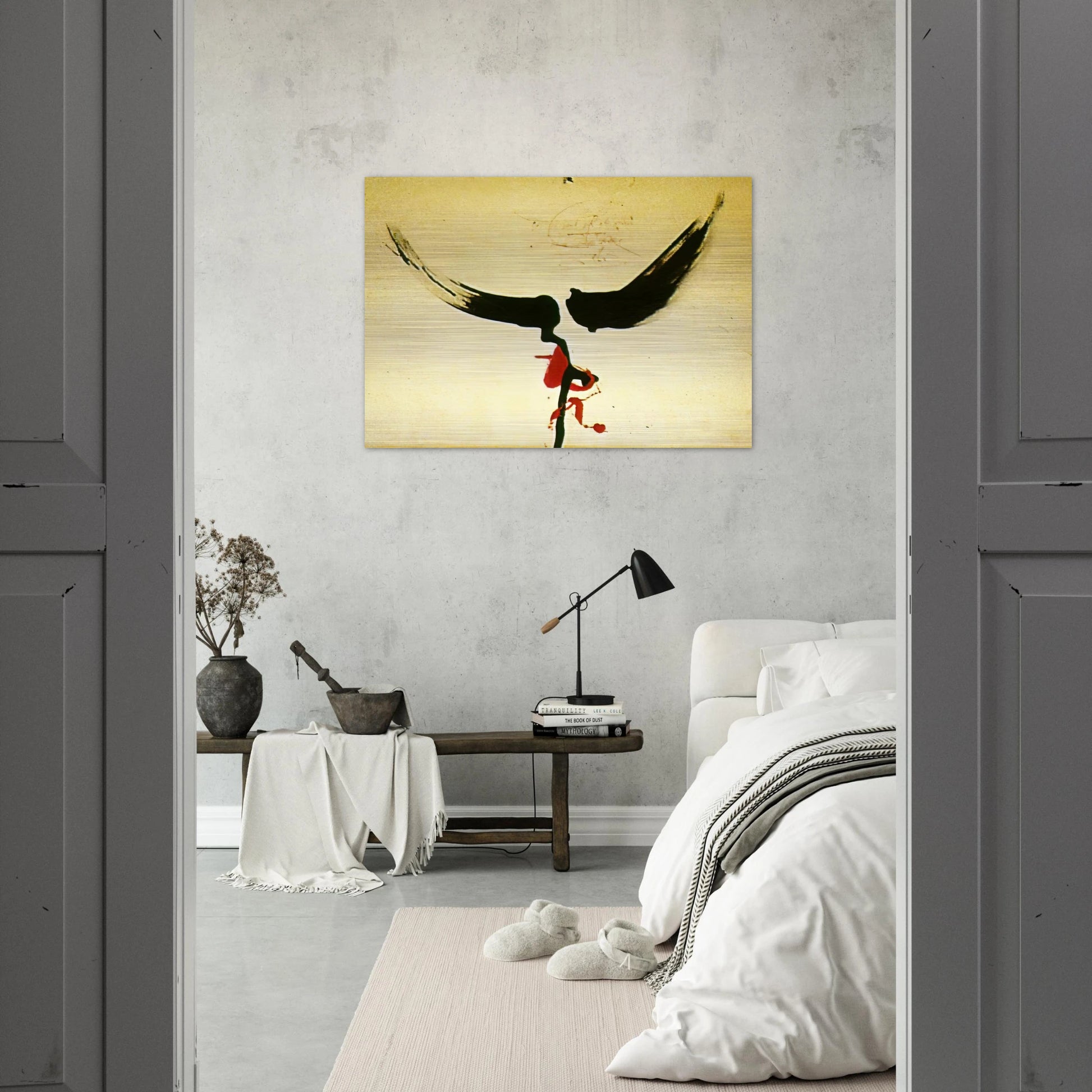 DALI S MOUSTACHE - Salvador Dali Brushed Aluminum Print - 70x100 cm / 28x40 inches | Salvador Dali Aluminum Print | Salvador Dali Prints