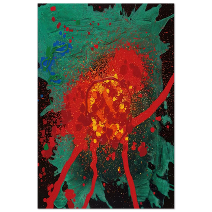Blood Feud - 28.8.07 - 2007 - John Hoyland Art Prints - 100x150 cm / 40x60″ inches | John Hoyland Poster | John Hoyland Prints