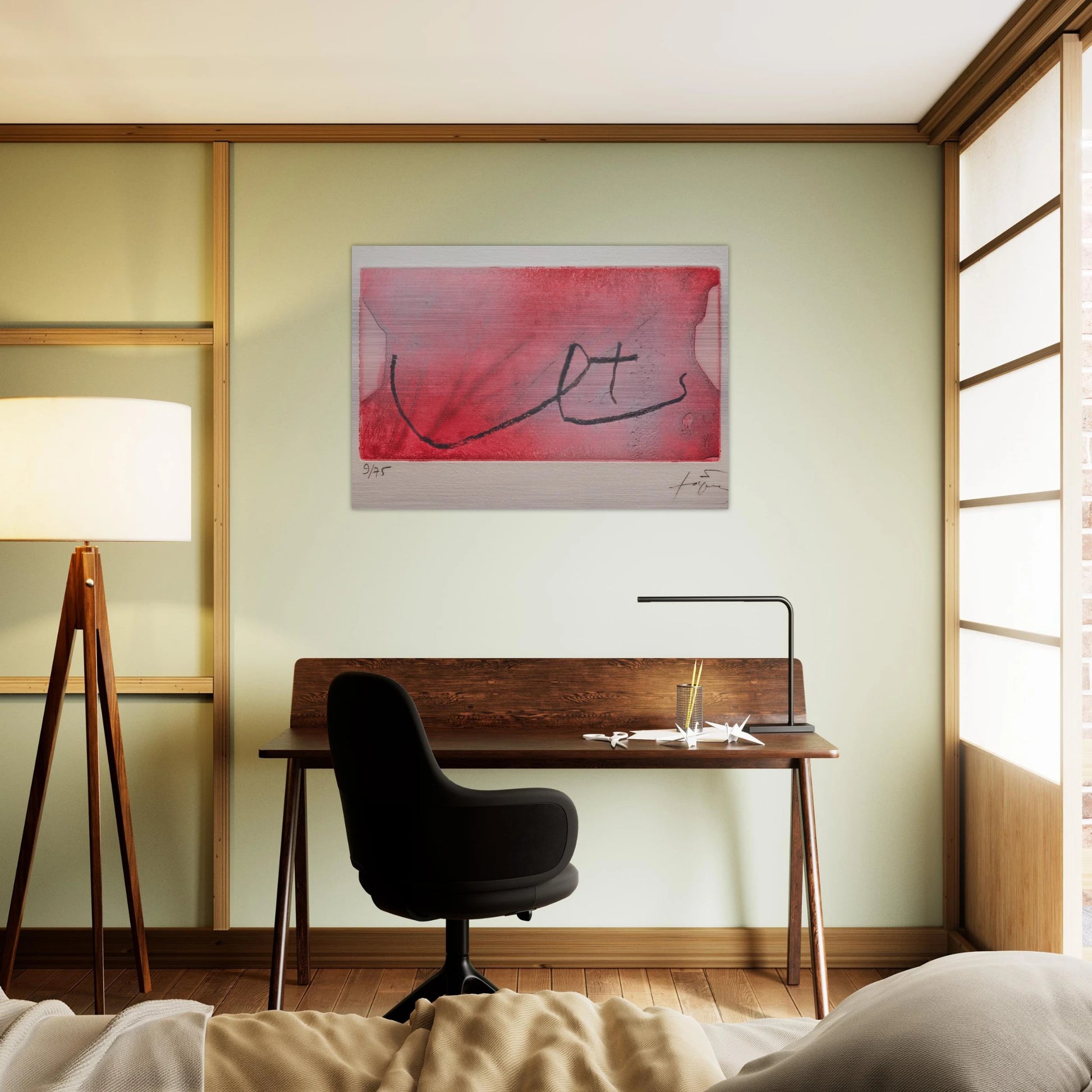 SEINS 1984 - Antoni Tapies Brushed Aluminum Print - 70x100 cm / 28x40 inches | Antoni Tapies Aluminum Print | Antoni Tapies Prints