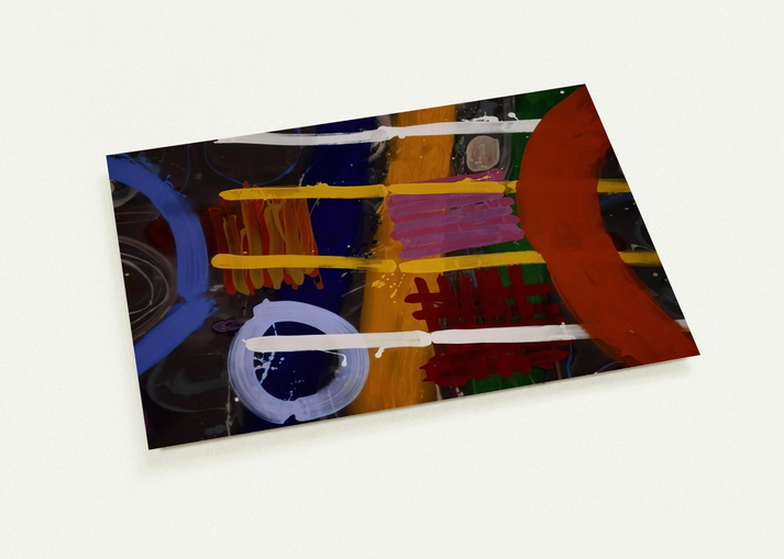 Buchanan - 1987 By Albert Irvin Pack of 10 Post Cards | Albert Irvin Post Cards | A6 (10.5 x 14.8 cm) - 4.1 x 5.8 inches