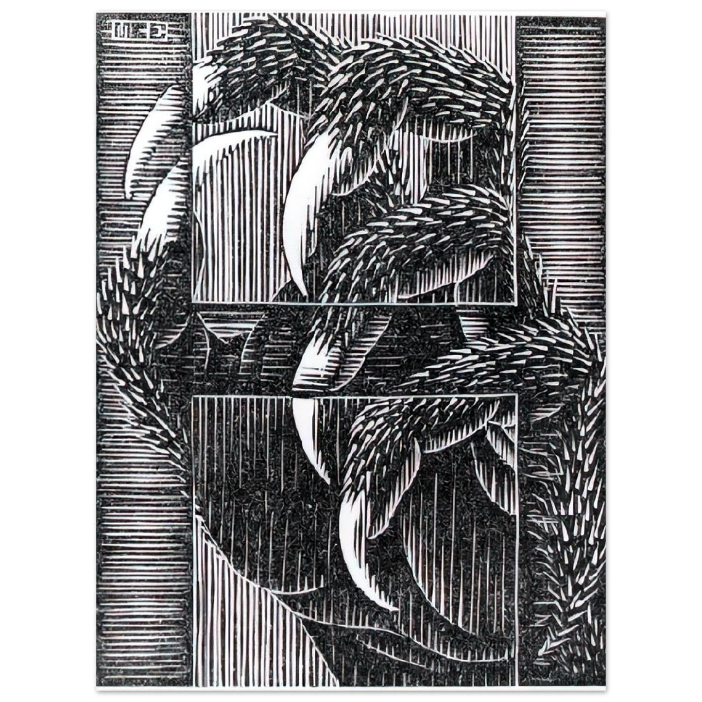 MC Escher - ESCHER (13) Wall Art - 21x29.7 cm / 8x12" - Fine Art Poster-canvas - -