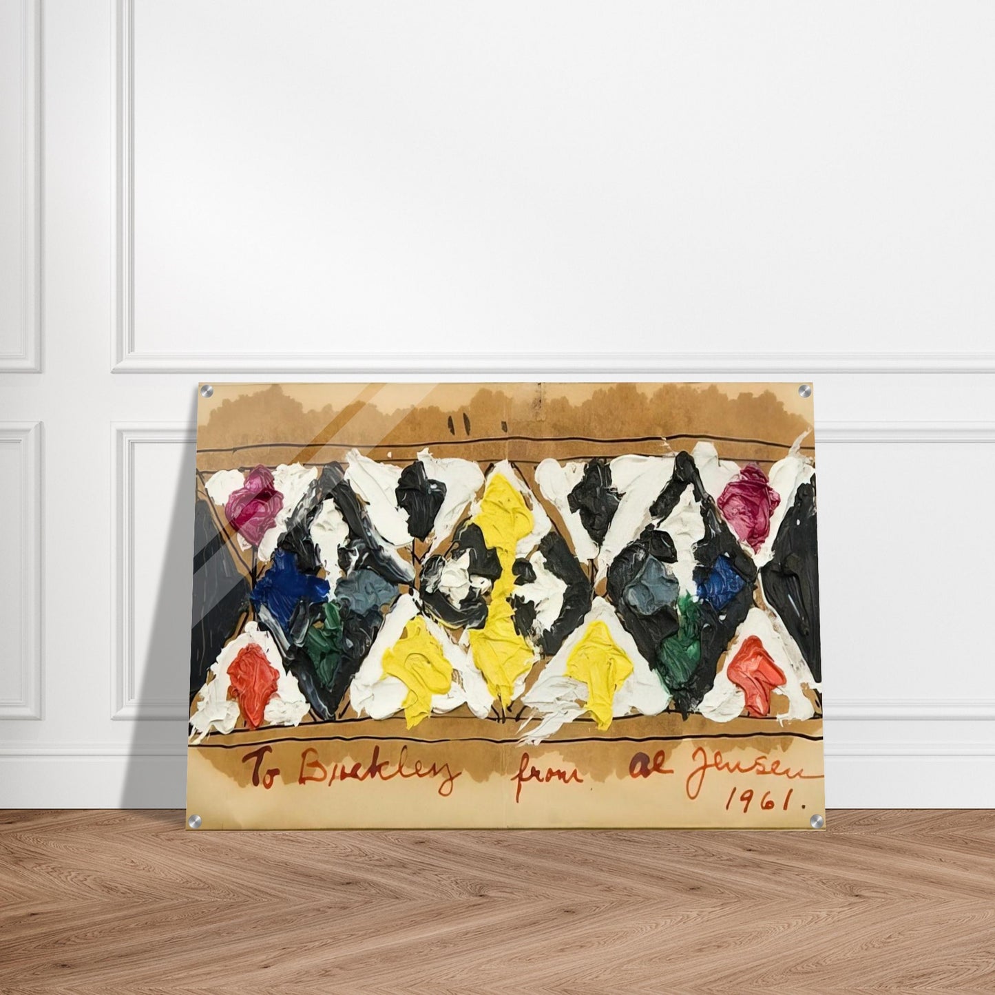 Untitled - 1961 - Alfred Jensen Acrylic Print - 70x100 cm / 28x40″ inches