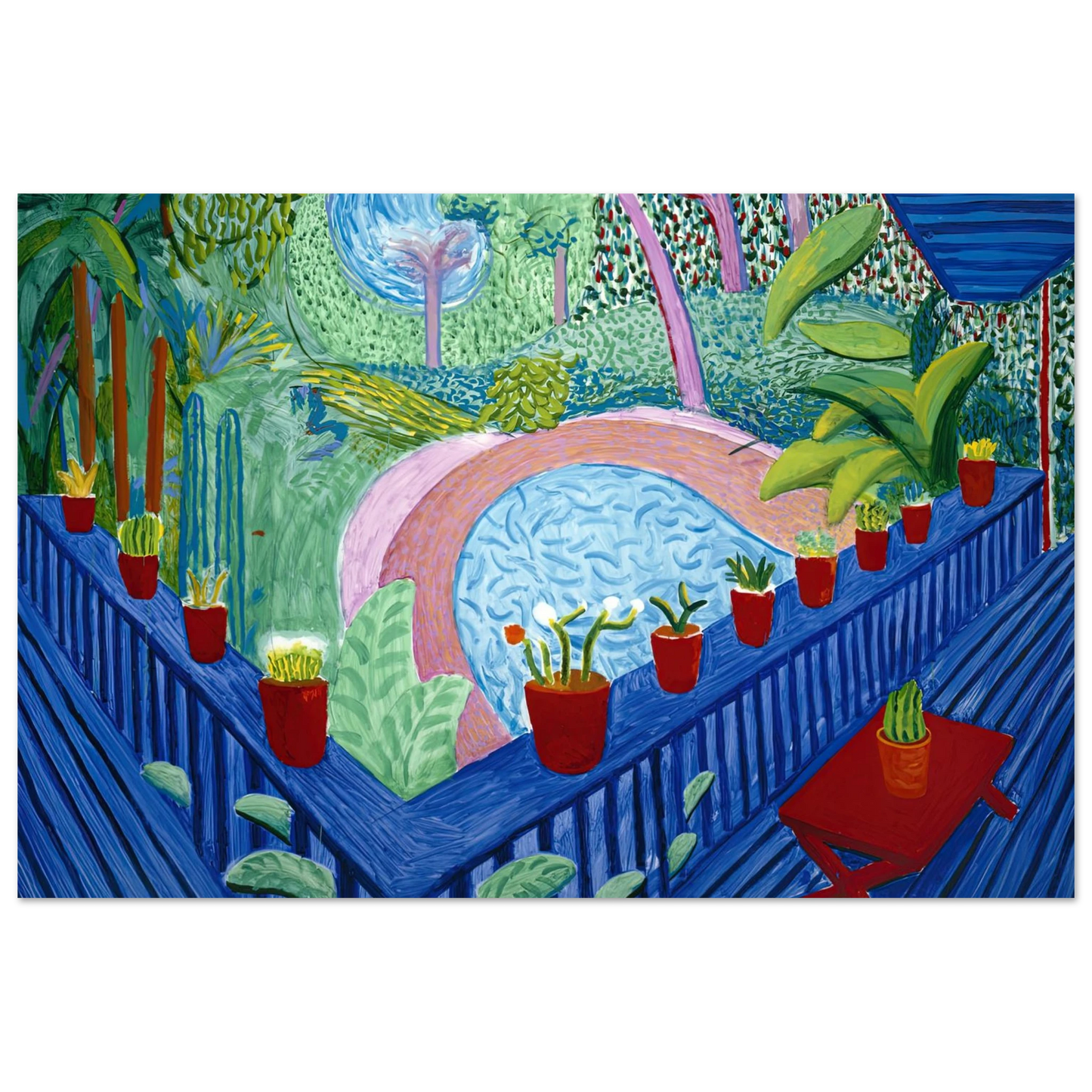 David Hockney - David Hockney Wall art - 28x43  cm / XL (11x17 inches) - Fine Art Poster-canvas - -