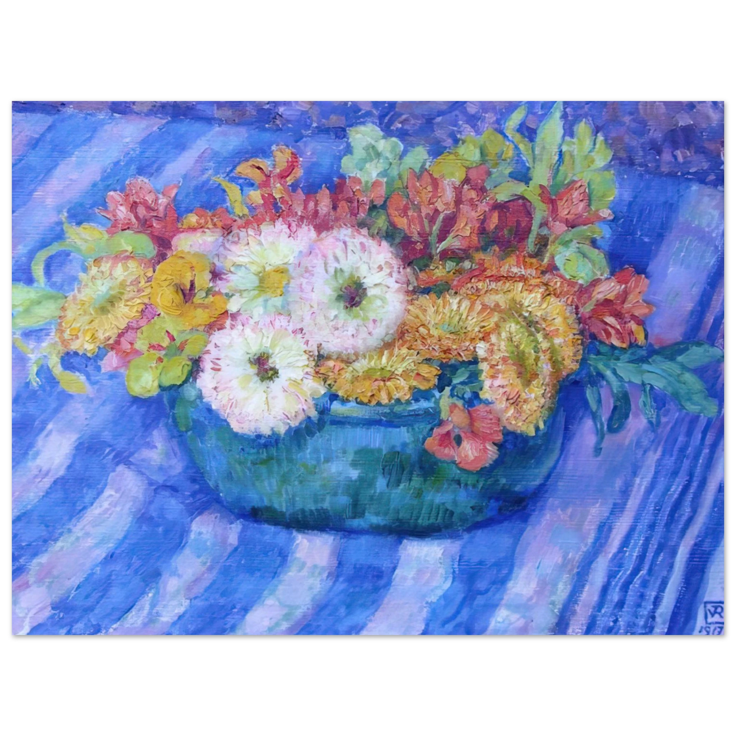 Theo van Rysselberghe - YELLOW BOUQUET 1917  75x100 cm / 30x40inches Fine Art Poster