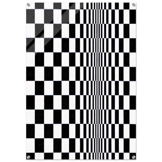 MOVEMENT IN SQUARES 1961 - Bridget Riley Acrylic Print - 70x100 cm / 28x40″ inches