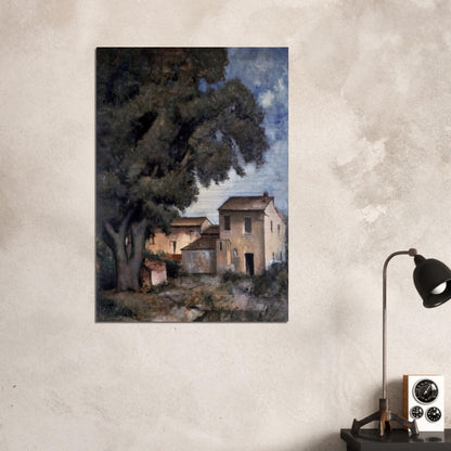 MERIGGIO 1927 - Carlo Carra Brushed Aluminum Print - 70x100 cm / 28x40 inches | Carlo Carra Aluminum Print | Carlo Carra Prints