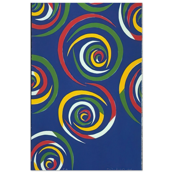 Cercles de Nuit - 1992 - Piero Dorazio Art Prints - 100x150 cm / 40x60″ inches | Piero Dorazio Poster | Piero Dorazio Prints
