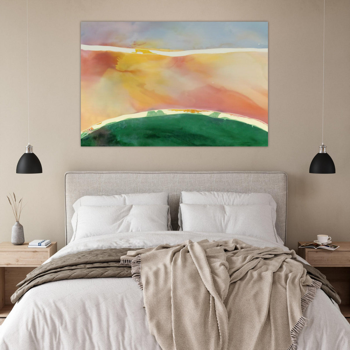 Bay Breeze - 1969 - Ronnie Landfield Art Prints - 100x150 cm / 40x60″ inches | Ronnie Landfield Poster | Ronnie Landfield Prints