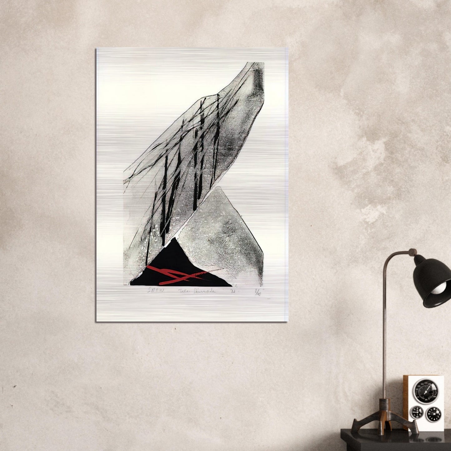 Snow - 1982 - Toko Shinoda Brushed Aluminum Print - 70x100 cm / 28x40 inches | Toko Shinoda Aluminum Print | Toko Shinoda Prints