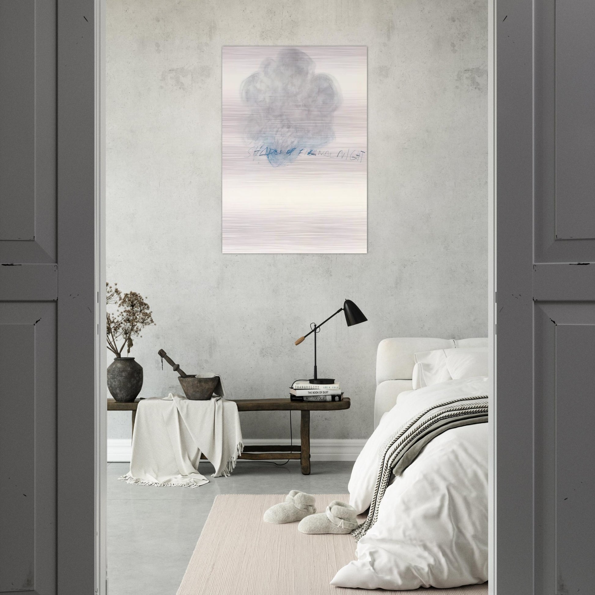Fifty Days at Iliam. Shades of Eternal Night - Cy Twombly Brushed Aluminum Print - 70x100 cm / 28x40 inches | Cy Twombly Aluminum Print | Cy Twombly Prints