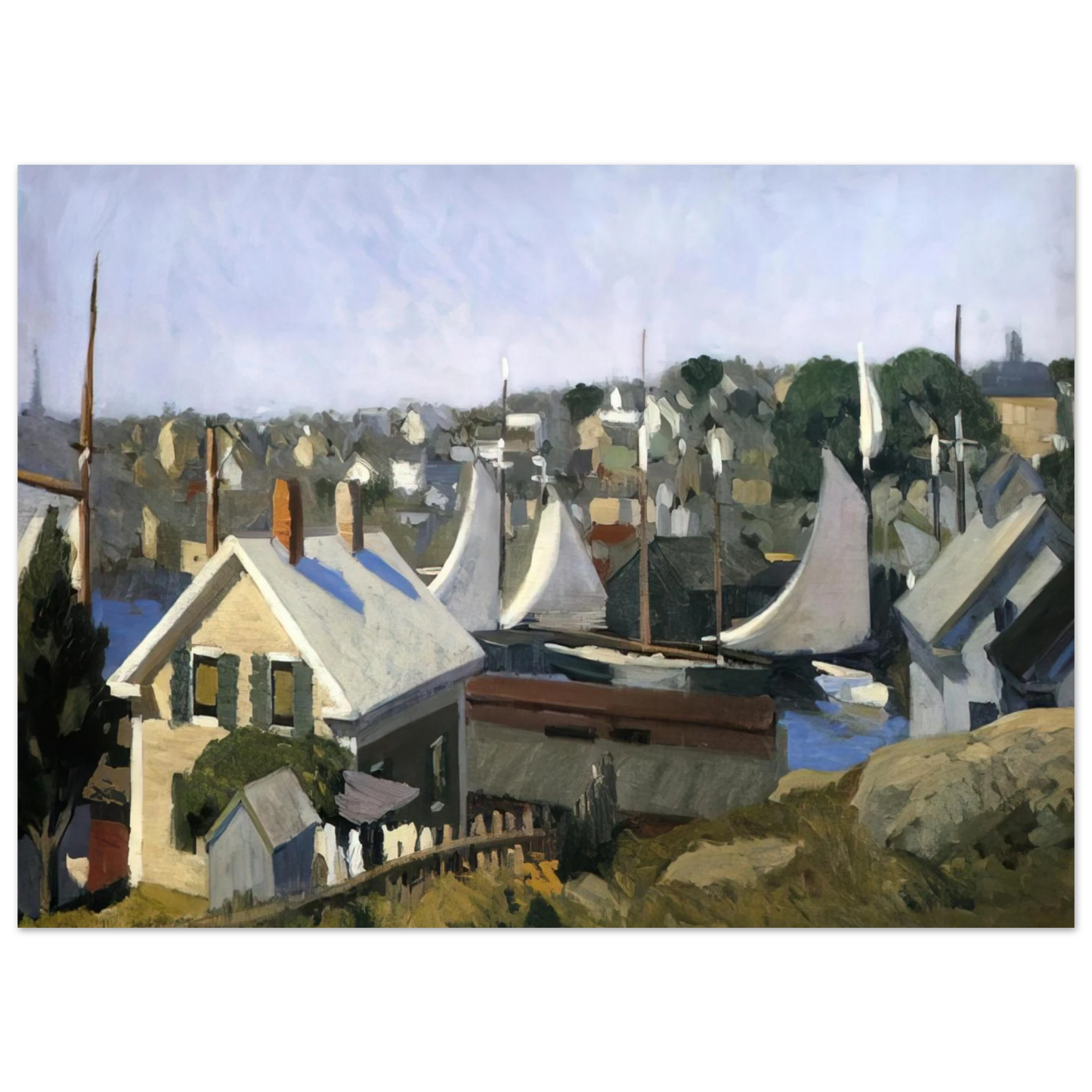 Edward Hopper - Gloucester Harbor Fine Art Poster
