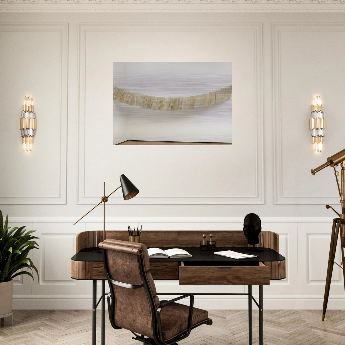Little Train - Mira Schendel Brushed Aluminum Print - 70x100 cm / 28x40 inches | Mira Schendel Aluminum Print | Mira Schendel Prints