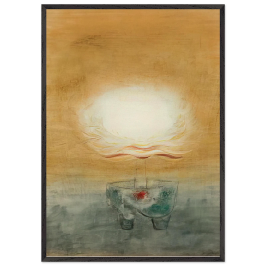 Lotus - 1945 - Morris Graves 70x100 cm / 28x40 inches Framed Art Print – Black Wooden Frame