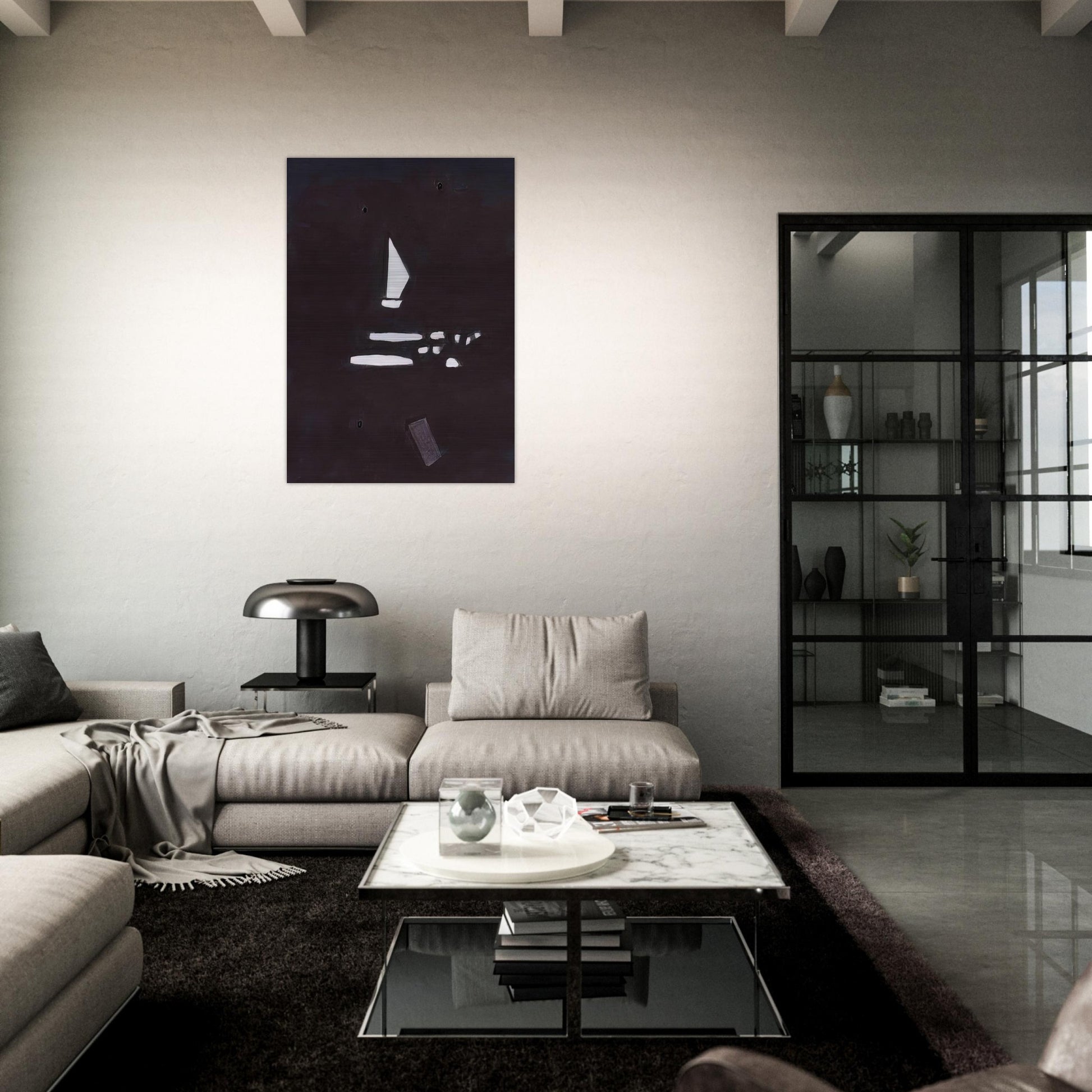Oskar 5 - 2005 - Ralston Crawford Brushed Aluminum Print - 70x100 cm / 28x40 inches | Ralston Crawford Aluminum Print | Ralston Crawford Prints