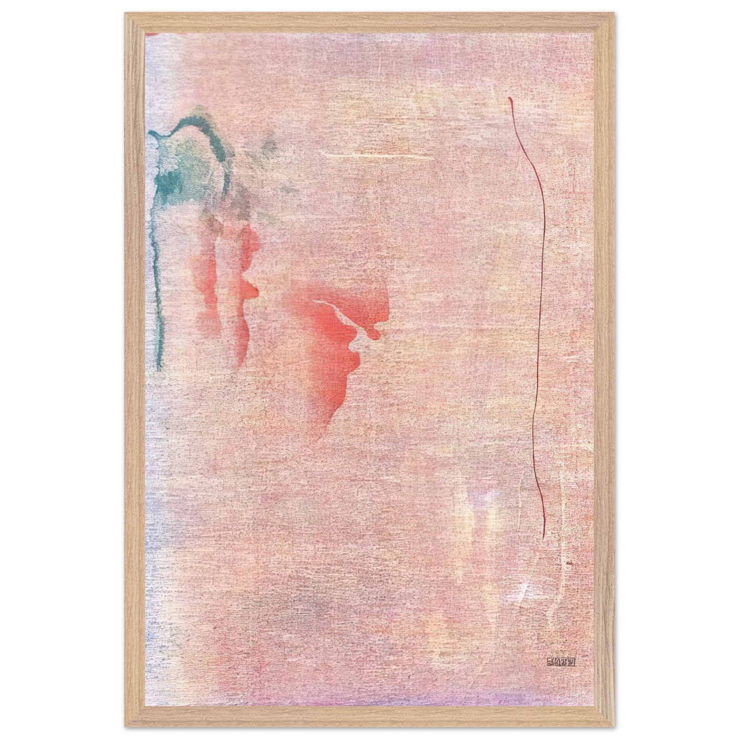 Helen Frankenthaler - Cedar Hill - 1983 Wall art - 60x80 cm / 24x32 inches - Premium Wooden Framed Poster With Fine Art Paper-canvas - Wood frame