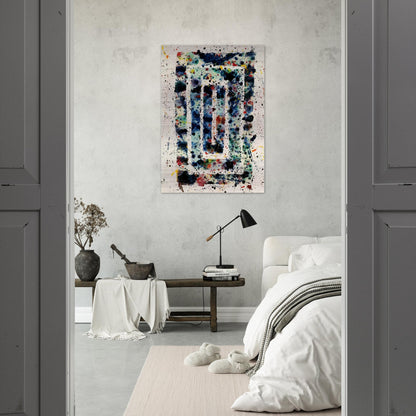 Untitled  SF75-102  - Sam Francis Brushed Aluminum Print - 70x100 cm / 28x40 inches | Sam Francis Aluminum Print | Sam Francis Prints