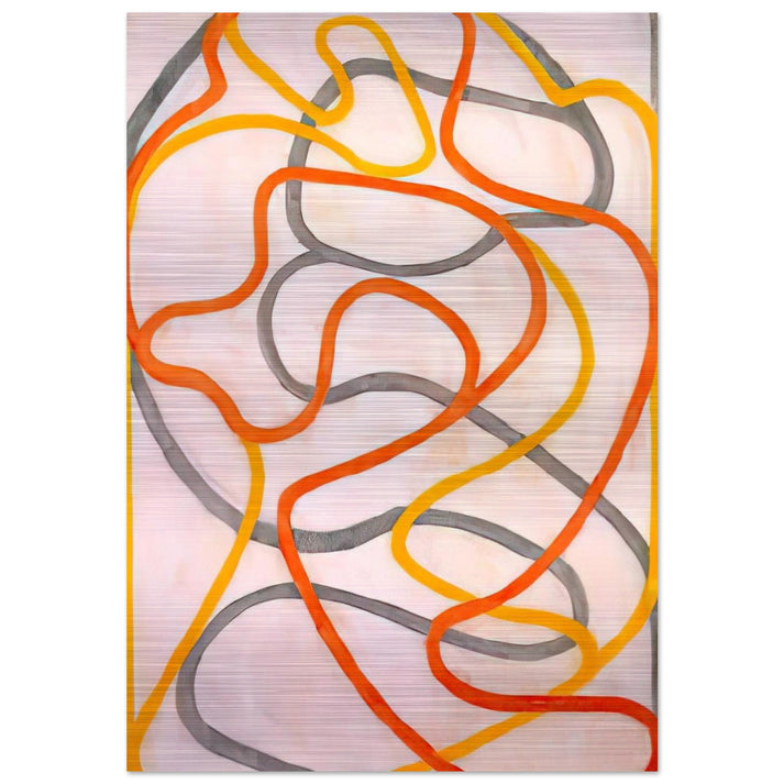Attendant 5 - 1999 - Brice Marden Brushed Aluminum Print - 70x100 cm / 28x40 inches | Brice Marden Aluminum Print | Brice Marden Prints