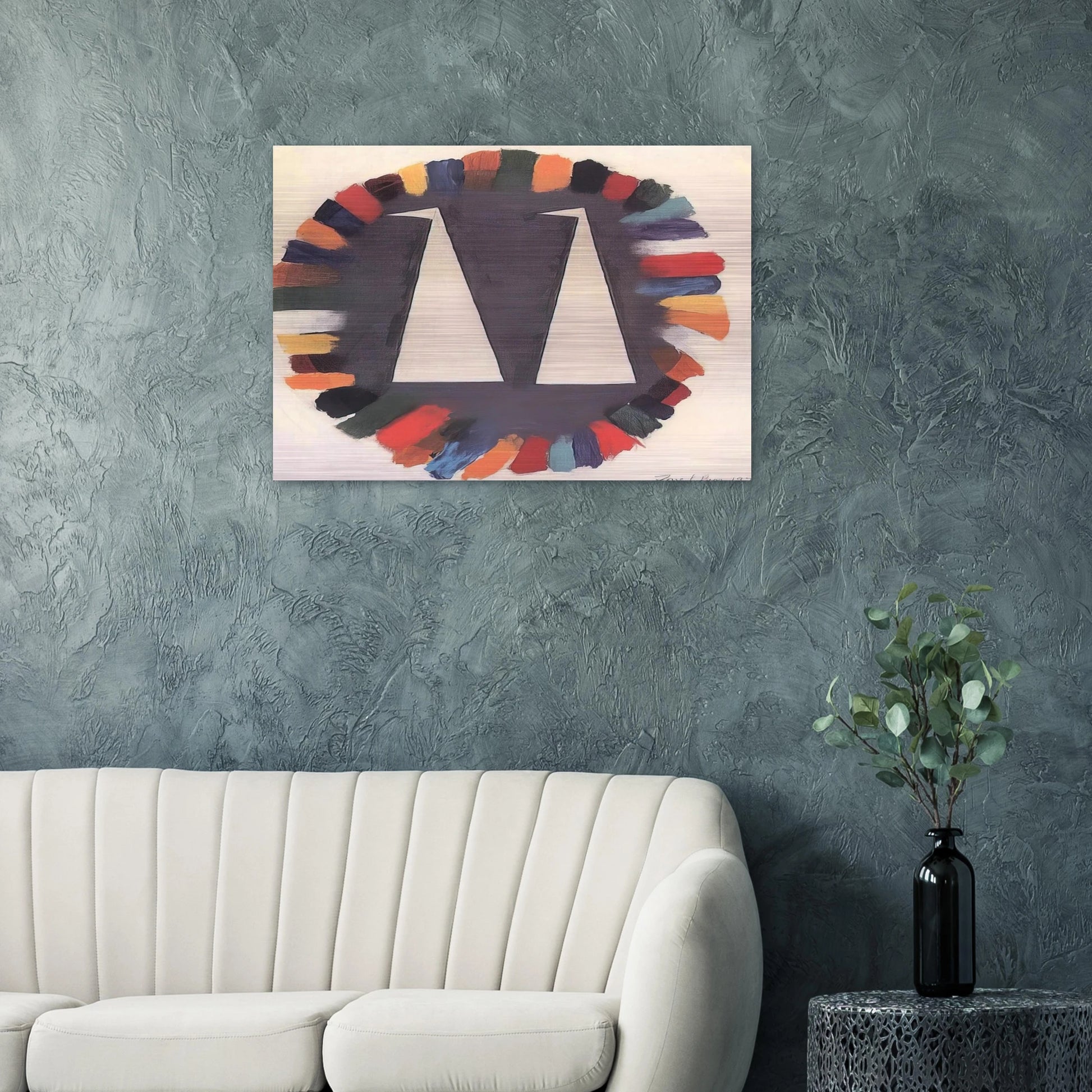 Untitled - 1970 - Forrest Bess Brushed Aluminum Print - 70x100 cm / 28x40 inches | Forrest Bess Aluminum Print | Forrest Bess Prints