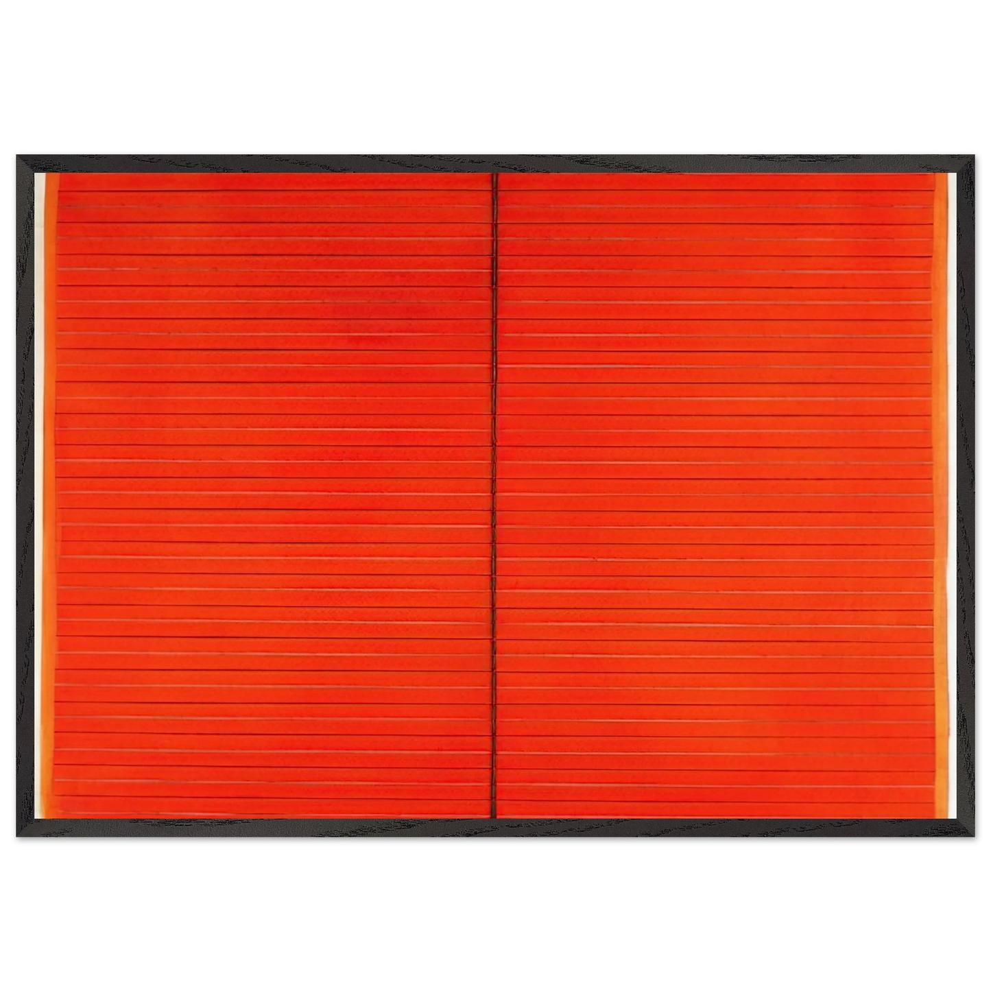 Misure n 31 - 1966 - Bice Lazzari 70x100 cm / 28x40 inches Framed Art Print – Black Wooden Frame