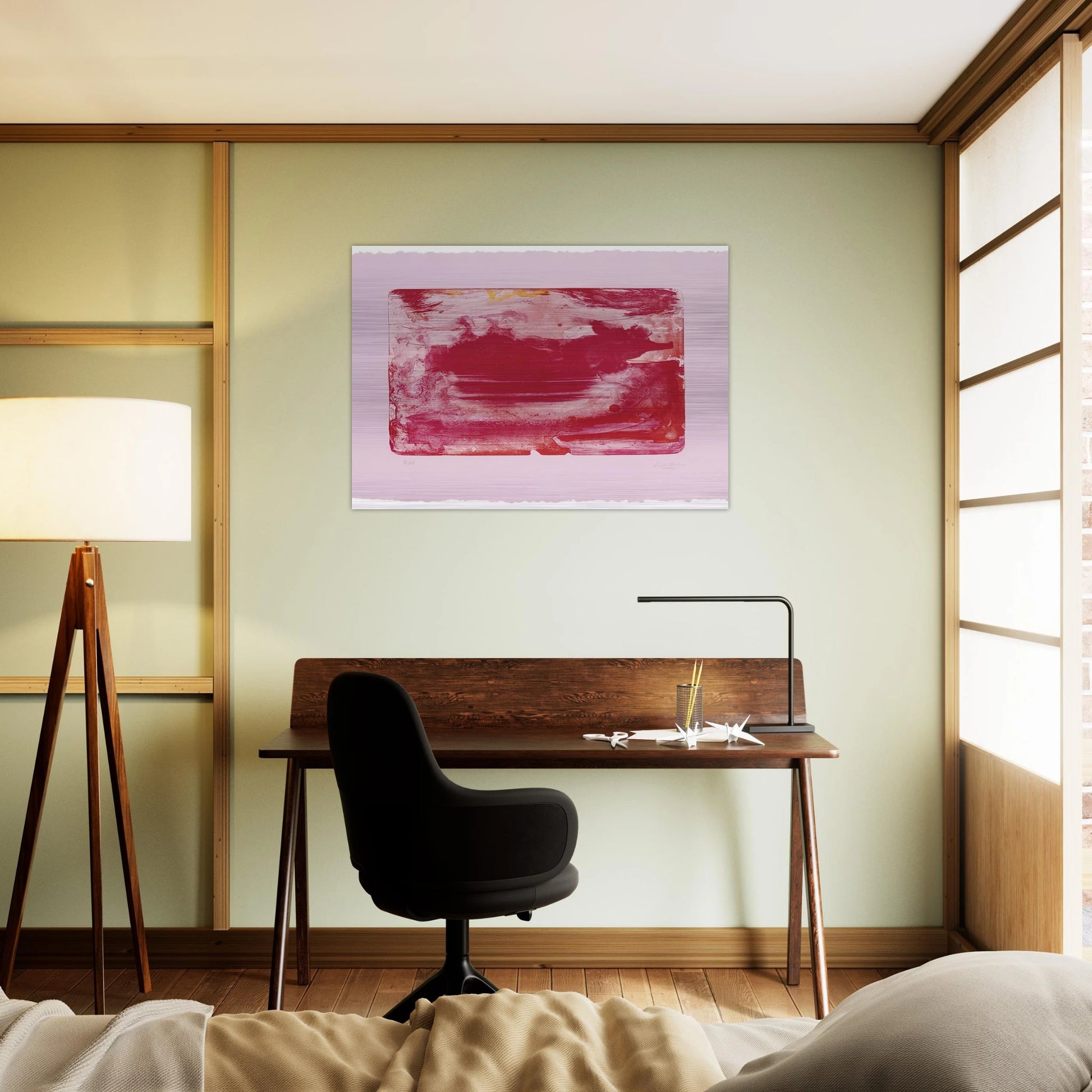 The Red Sea - 1982 - Helen Frankenthaler Brushed Aluminum Print - 70x100 cm / 28x40 inches | Helen Frankenthaler Aluminum Print | Helen Frankenthaler Prints
