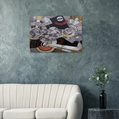 Fanny Machine - The machinery - Frantisek Kupka Brushed Aluminum Print - 70x100 cm / 28x40 inches | Frantisek Kupka Aluminum Print | Frantisek Kupka Prints