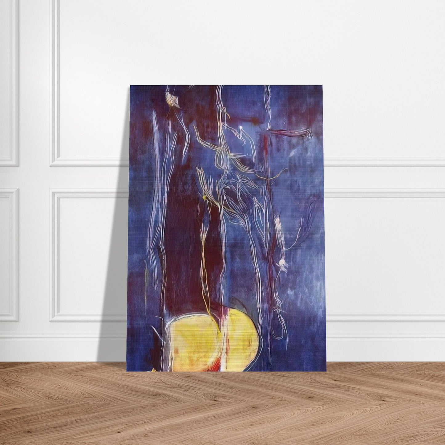 All About Blue - 1994 - Helen Frankenthaler Brushed Aluminum Print - 70x100 cm / 28x40 inches | Helen Frankenthaler Aluminum Print | Helen Frankenthaler Prints