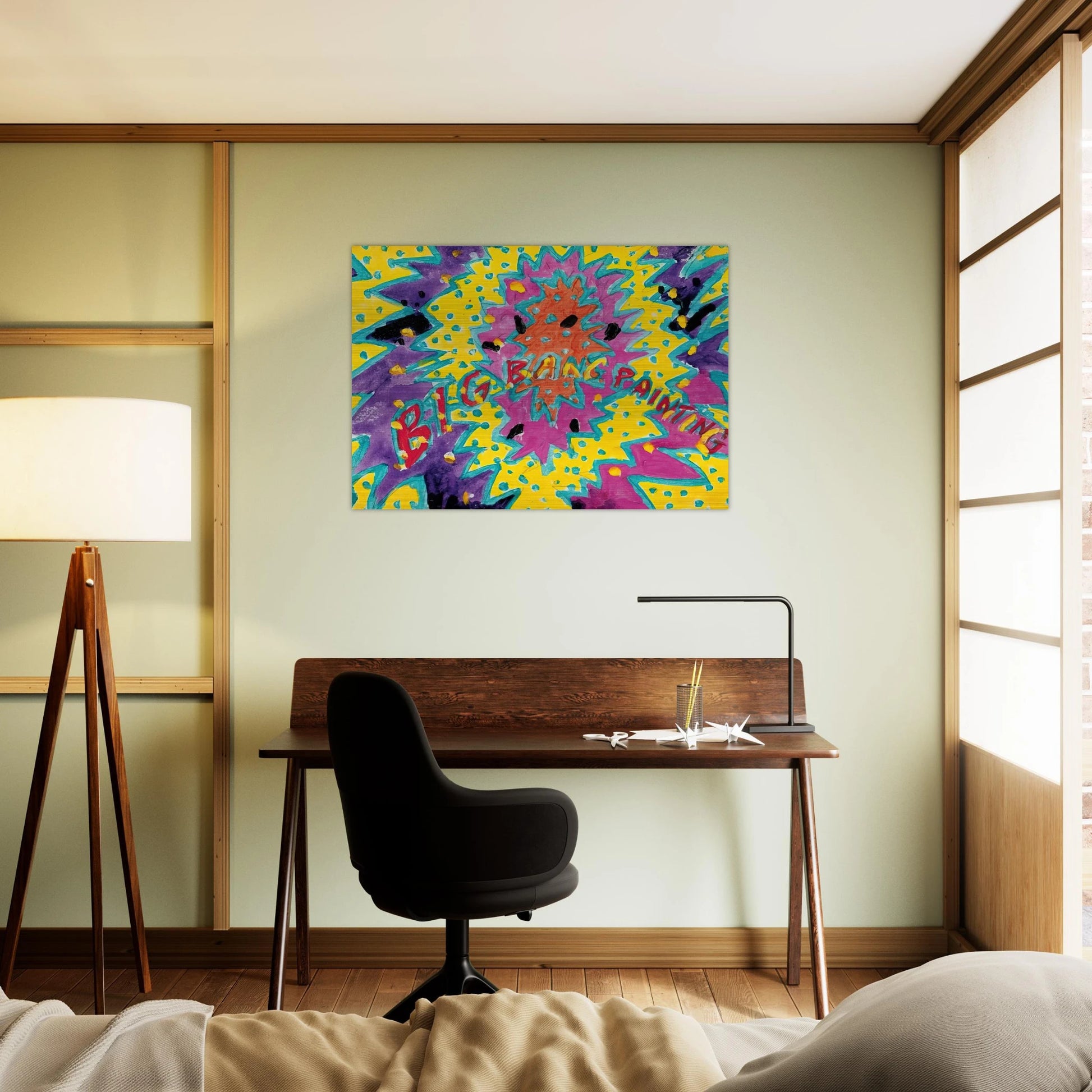 Big Bang Painting - 1988 - Paul Thek Brushed Aluminum Print - 70x100 cm / 28x40 inches | Paul Thek Aluminum Print | Paul Thek Prints