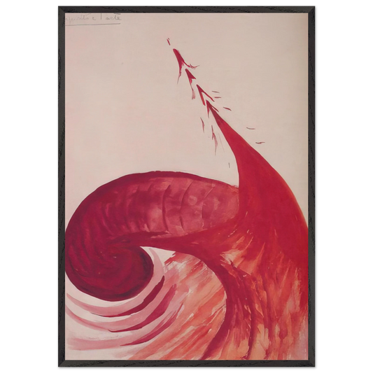 Lo Spirito - 1930 Italy - Benedetta Cappa 70x100 cm / 28x40 inches Framed Art Print – Black Wooden Frame