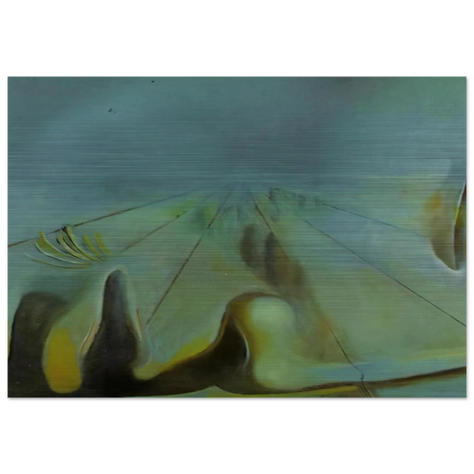 ENIGMA UNFINISHED VERSION OF THE THREE GLORIOUS ENIGMAS OF GALA - Salvador Dali Brushed Aluminum Print - 70x100 cm / 28x40 inches | Salvador Dali Aluminum Print | Salvador Dali Prints