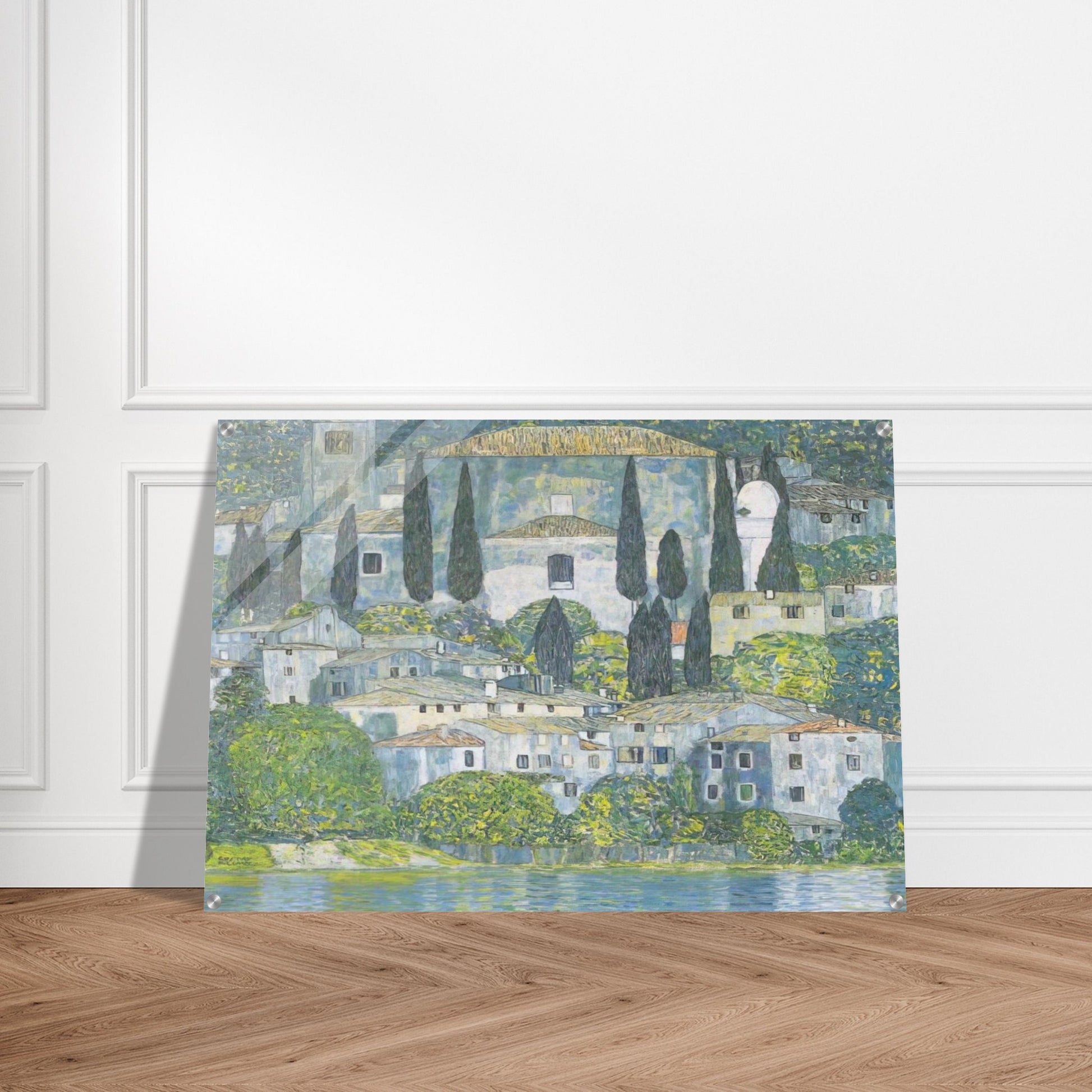 CHRURCH IN CASSONE 1913 - Gustav Klimt Acrylic Print - 70x100 cm / 28x40″ inches | Gustav Klimt Wall Art | Gustav Klimt Prints