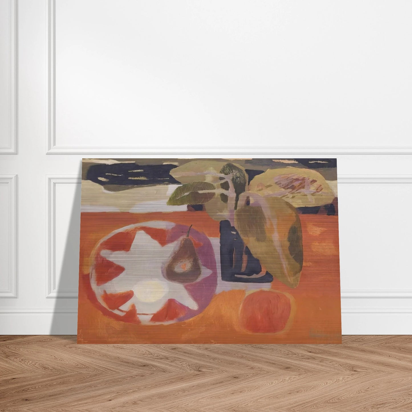 Leaves - 1963 - Mary Fedden Brushed Aluminum Print - 70x100 cm / 28x40 inches | Mary Fedden Aluminum Print | Mary Fedden Prints