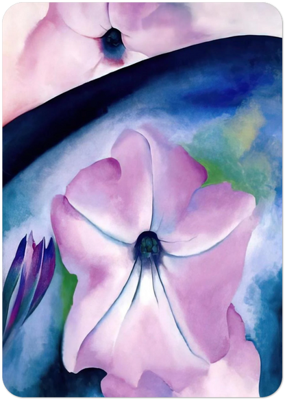 Petunia II By Georgia O'Keeffe Pack of 10 Post Cards | Georgia O'Keeffe Post Cards | A6 (10.5 x 14.8 cm) - 4.1 x 5.8 inches