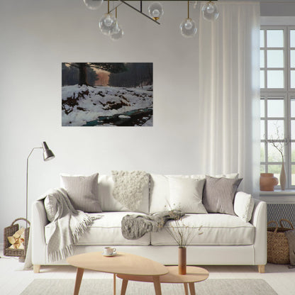 The Shadowed Valley - Post-Impressionism - Frank Johnston Brushed Aluminum Print - 70x100 cm / 28x40 inches | Frank Johnston Aluminum Print | Frank Johnston Prints