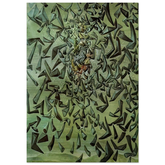 ASCENSIONIST SAINT CECILIA - Salvador Dali Brushed Aluminum Print - 70x100 cm / 28x40 inches | Salvador Dali Aluminum Print | Salvador Dali Prints