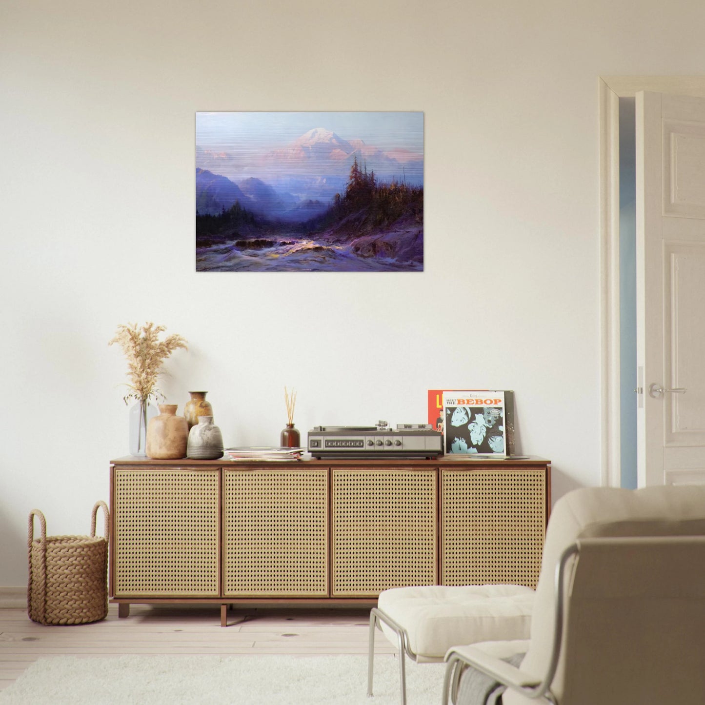 Mount McKinley - 1925 - Sydney Laurence Brushed Aluminum Print - 70x100 cm / 28x40 inches | Sydney Laurence Aluminum Print | Sydney Laurence Prints